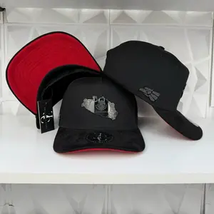 Guerrero México SnapBack hat-black/res sued visor