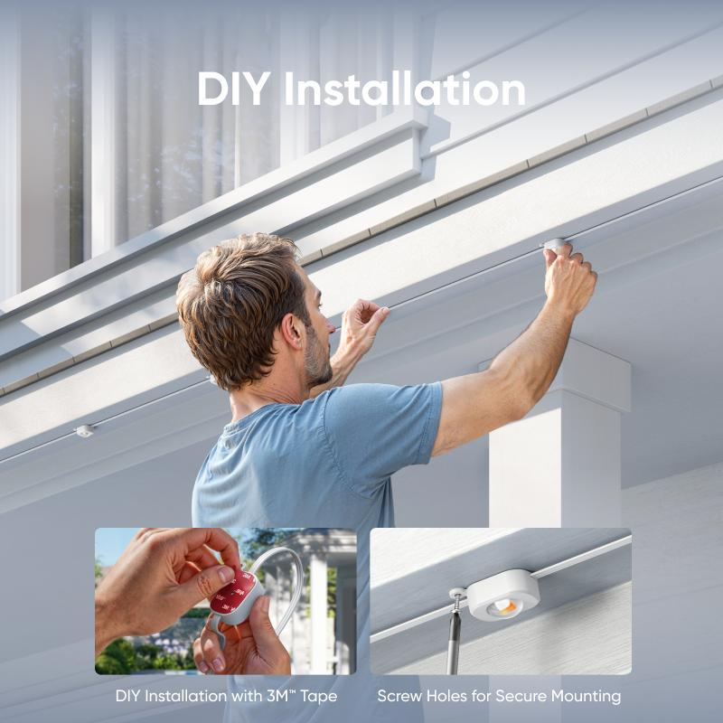 【Exclusive Bundle】eufy Security Permanent Outdoor Lights E22 With 60 Triple-LED Lights Smart RGBWW Lights Daily and Festive Up to IP67 Waterproof AI Lighting Themes for Christmas APP Control