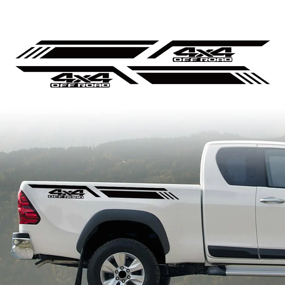 120x10cm Car Stickers Decals 4X4 Off Road Graphics Vinyl Decal Car Pickup Truck Side Sticker Auto Styling Decoration Accessories