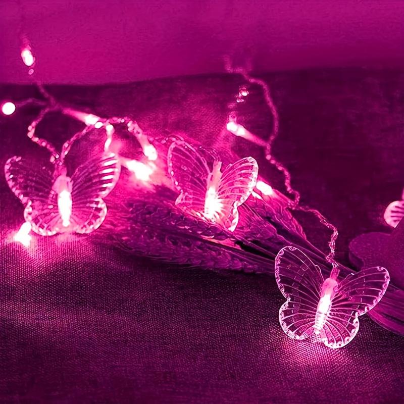 LED String Light, LED Butterfly Curtain Light, 21.3ft/255.9inch 8 Modes USB Charger Window Twinkle String Lights With Remote Control, 96 LEDs Copper Wire Fairy Lights For Room Christmas Wedding Party Decoration graduation leis graduation decorations