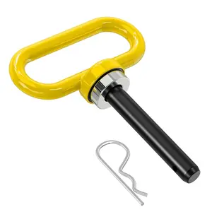 Nilight 5/8 Inch Diameter Heavy Duty Ultra Strong Neodymium Magnet Trailer Hitch Pin Yellow for n Mower, Tractor, Towing Cargo, ATV Trailer