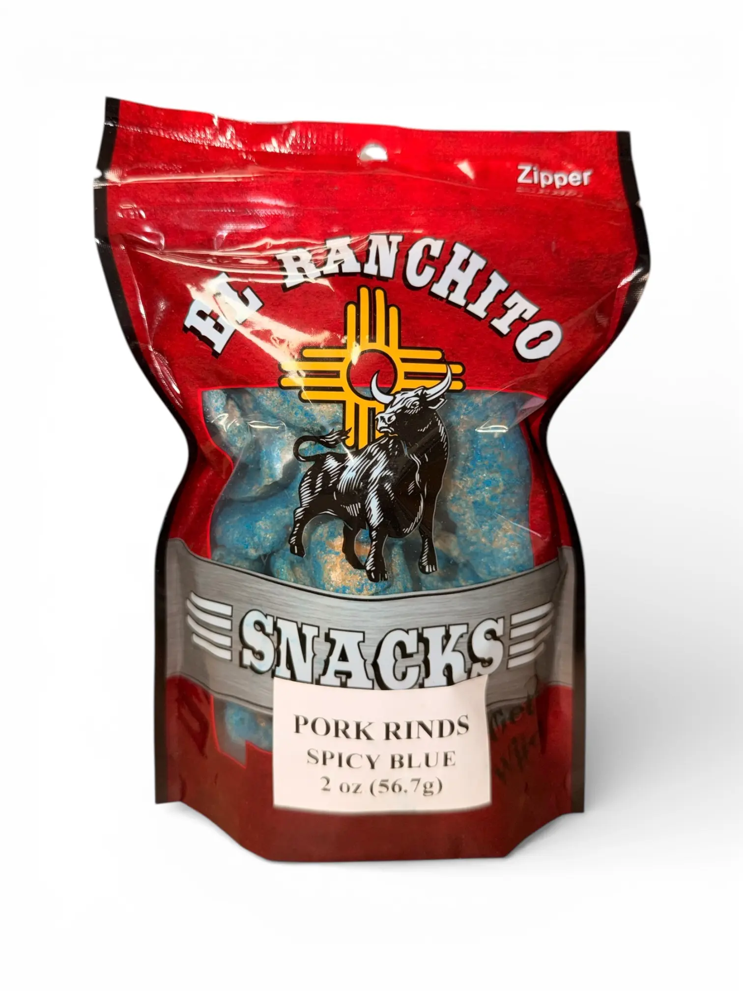Pork Rinds Spicy Blue 2oz (Chicharron) Pork Rinds Spicy Blue 2oz (Chicharron)