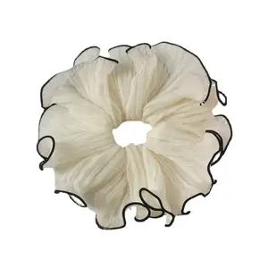 Large Scrunchies Elegant Ruched Scrunchie for Women, Fashionable and Versatile, Super Fairy Bun Large Hair Tie,  Hair Accessory scrunchie  business