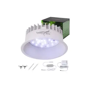 UVB Light for Reptiles, UVA UVB Reptile Light Fixture with Timer LED UVB Bulb for Bearded Dragon Gecko Turtle Chameleon Lizard Snake, Adjustable Brightness UVB Lamp for Reptile Tank Accessories, White
