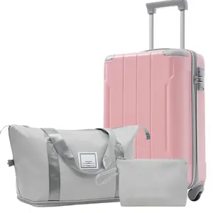 20 Inch Carry On Luggage Set 3 Piece with Spinner Wheels, Lightweight Hardshell ABS Suitcase for Weedend Getaways, Business Travel fathersdaygift Compact Size Convenient