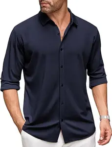 COOFANDY Men's Long Sleeve Wrinkle Free Shirt Button Down Casual Dress Shirts Menswear Soft Top Classic