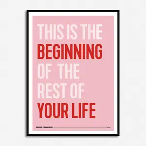 Gerry Cinnamon | Canter Lyrics Print | Music Print | Unframed Indie Rock Music Art | Gig Poster | Concert Poster | Scotland