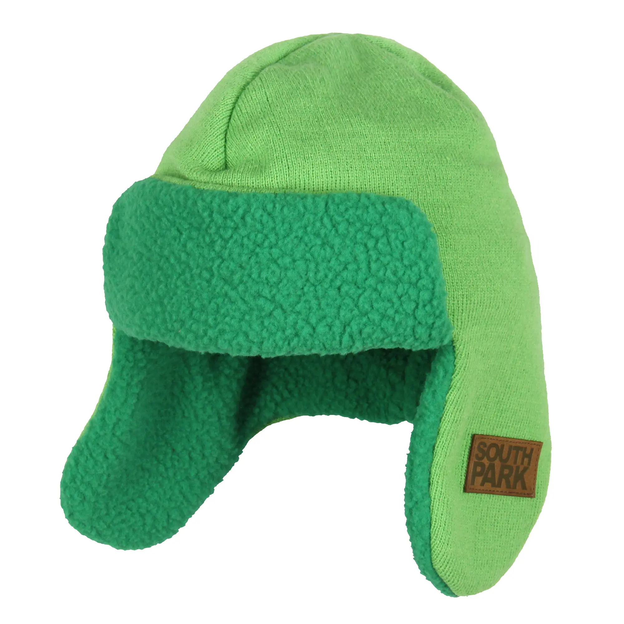 South Park Kyle Broflovski Cosplay Adult Knit Trapper Hat - Fleece Lining, 1 Size Fit, Fits Most Adults, Maximizes Warmth, Warm Gift for Fans, OSFM