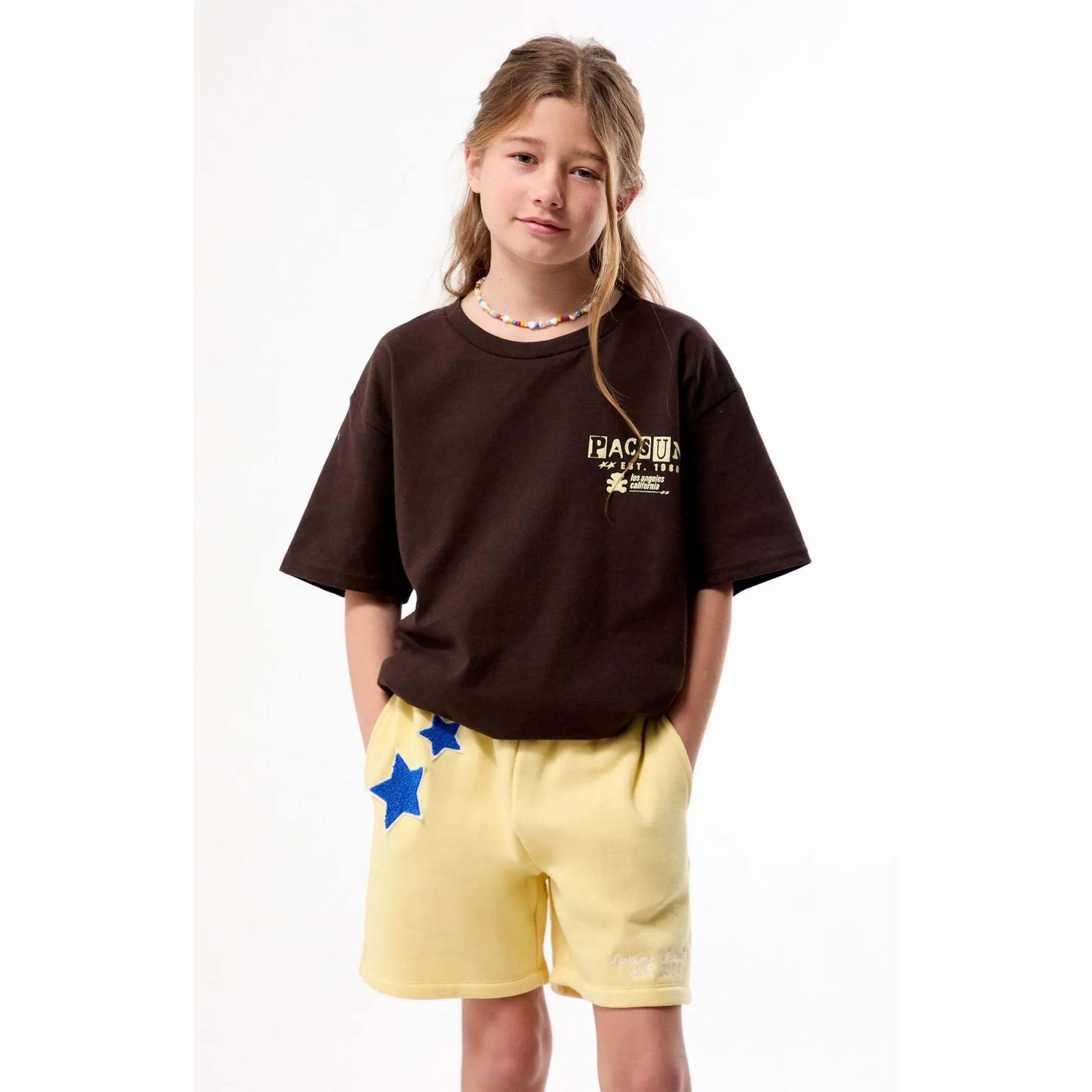 Pacsun Kids Brown Graphic T-Shirt