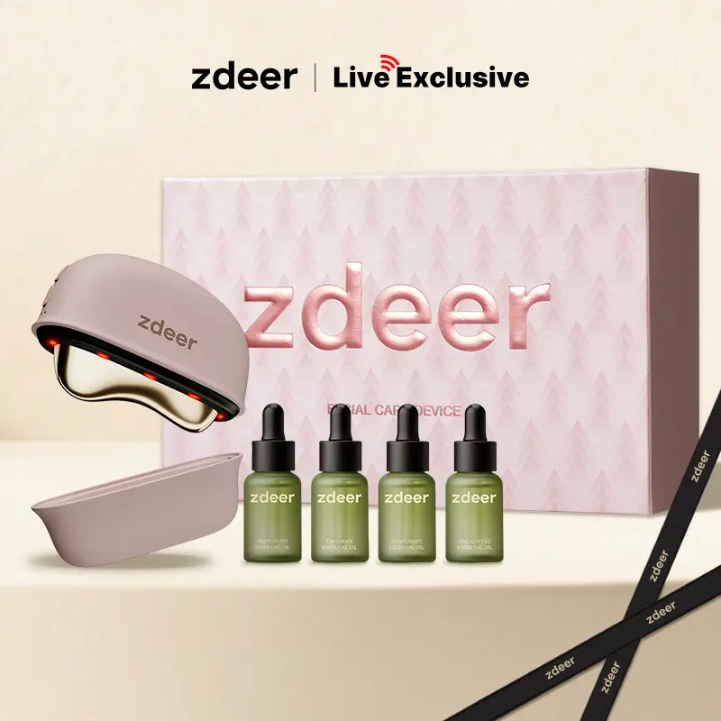 [Live] zdeer 5-in-1 Red Light Facial Care Device GS5 - Heated Facial Sculpting Tool for Jawline Lifting, Anti-Aging & Puffiness Relief - Professional Spa At-Home Skincare Device #Summervibes