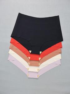 【plus size】 solid color high waist knicker, seamless high rise panty, women's plus underwear for all seasons, underwear for women, panties for women