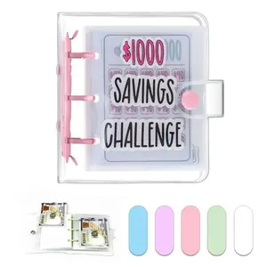 $1000 Savings Challenge Budget Binder, Portable Money Organizer with Cash Envelopes, Compact for On-the-Go Saving, Easy Cash Stuffing & Budget Tracking, Reach Your $1000 Goal Fast, Perfect for Daily Use & Travel.