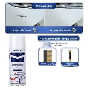 Self-applied car paint in pearl white, touch-up paint for white and black car paint surface scratch repair, paint pen