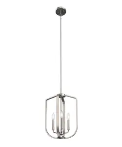Ettore 14"W 3-Light Pendant Light Fixture by Kichler Brushed Nickel Finish