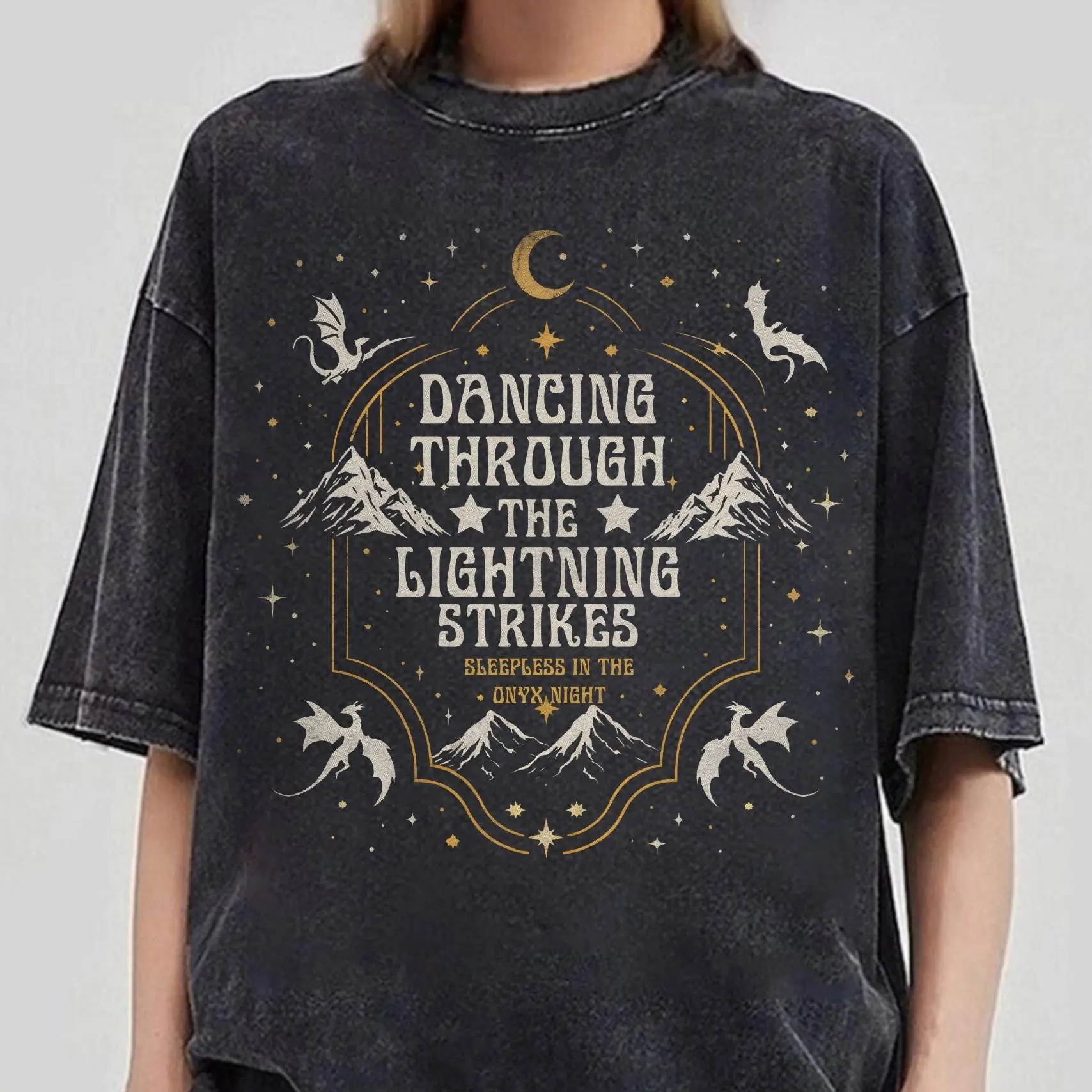 Comfort Colors Onyx Storm Shirt, Fourth Wing Shirt, Dragon Rider Shirt, Fantasy Book Shirt, Romantasy Tee, Dragon Lover Gift, Bookish Reader Tee Casual Basic