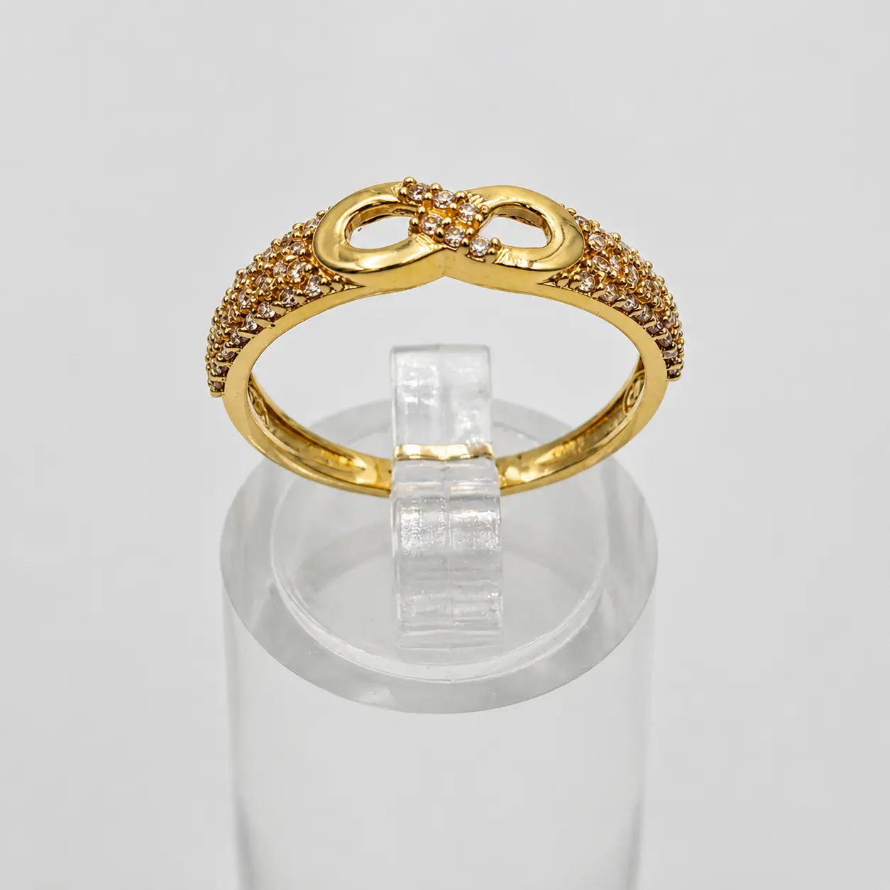Oro 18k Anillo Infinito, Talla 7