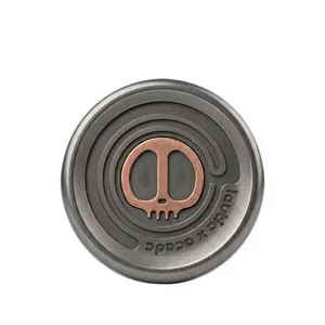 Devil Milk Cap Magnetic Fidget Slider, Premium Metal Push Coin Toy, Crisp Mechanical Clacking EDC Stress Relief Toy, Addictive ASMR Sound ADHD Anxiety Relief Coin for Adults Gift