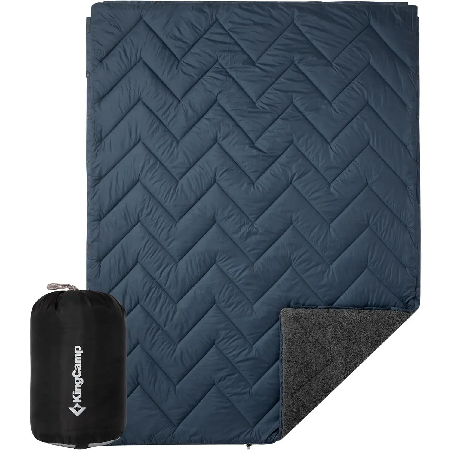 KingCamp Wearable Camping Blanket, Packable Outdoor Blanket with Windproof & Water Resistant Design, Lightweight Warm Blanket for Camping, Hiking, Stadium & Camping Essentials