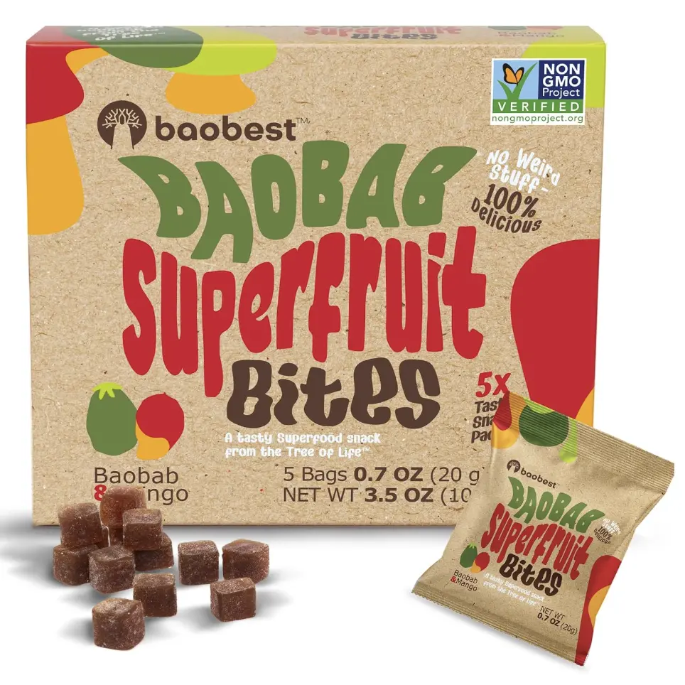 Baobab Foods Superfruit Bites - Mango 3.5oz