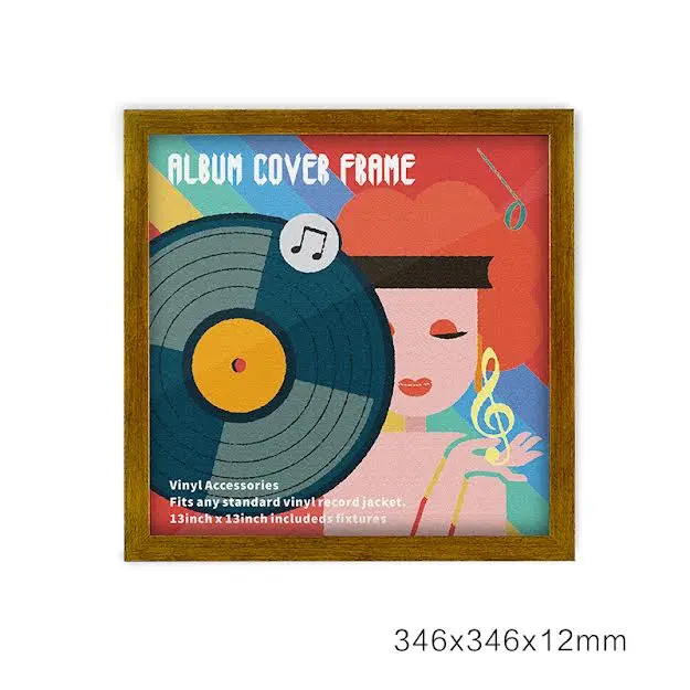 Wood Vinyl LP Record Frame
