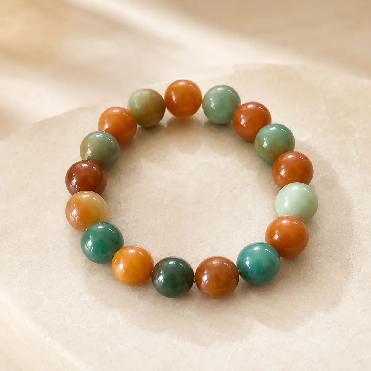 Agate Bracelet, Wudang-Inspired Colorful Mix for Spirituality, an Inspirational Blessed Bracelet for Positive Vibes