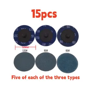 Sanding Discs 2 Inch Roll Lock Quick Change Discs ， Conditioning Discs Fine Medium Coarse for Die Grinder Surface Strip Grind Polish Burr Finish Rust Paint Removal