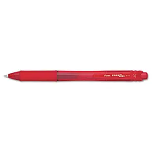 Pentel  EnerGel X Retractable Roller Gel Pen Red Ink Dozen