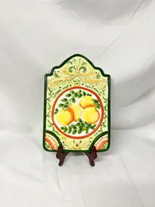 Hanging Lemon Themed Decorative Ceramic Tile