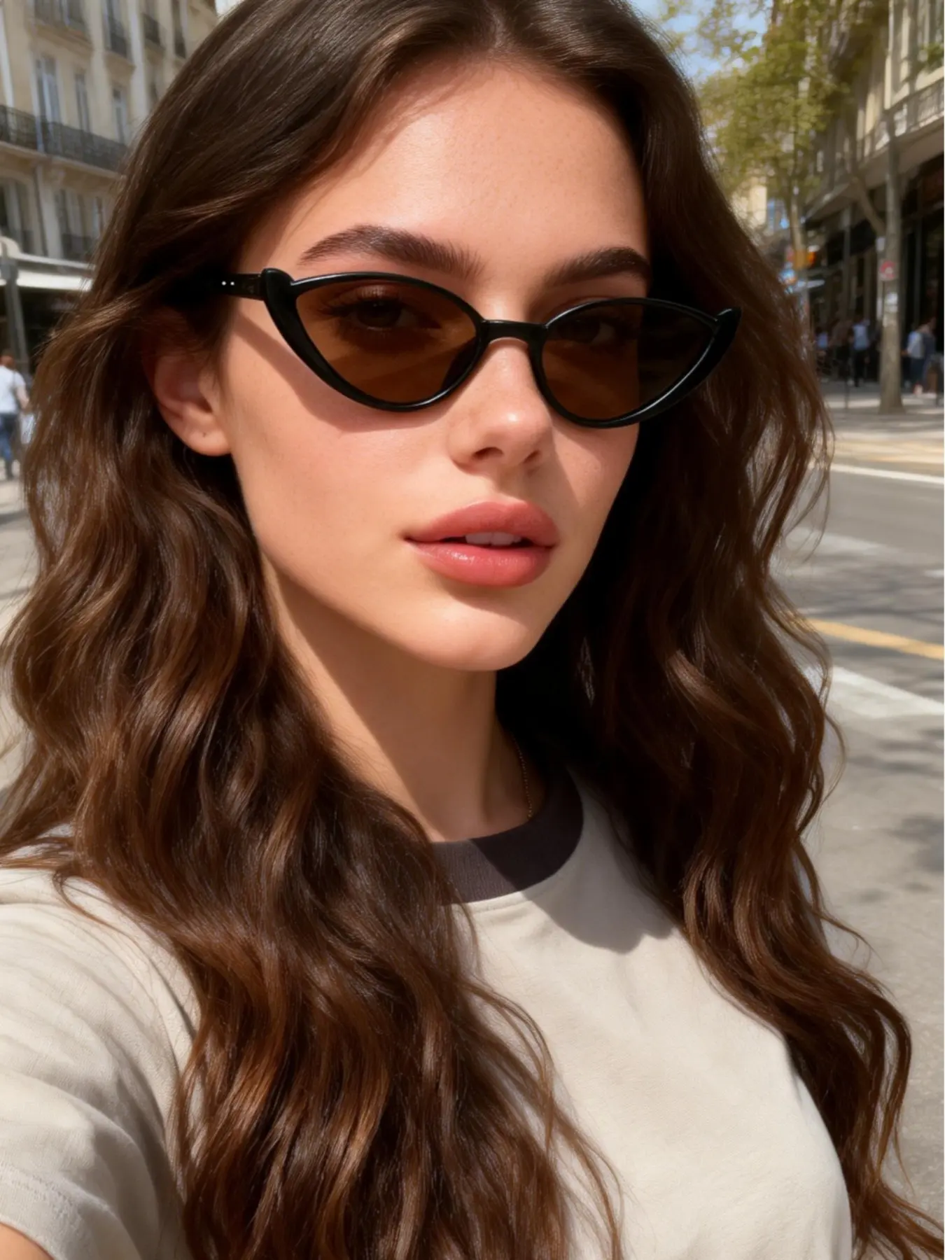 New Trendy Fashion Half Frame Cat Eye Glasses, Y2K Vintage Classic Style, Durable Streetwear Accessories, Perfect for Daily Wear, Parties, Gifts