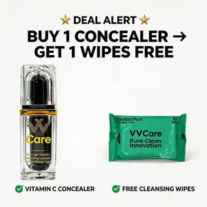 [VVCare Official] 2pcs 5x Vitamin C Glow Tint Moisturizer   24H Hydration + Brightening + SPF Protection | ️ Anti-Aging + Lightweight Coverage，Clean beauty, multitasking moisturizer, SPF daily defense, vegan skincare, anti-aging cream Comfort Moisture