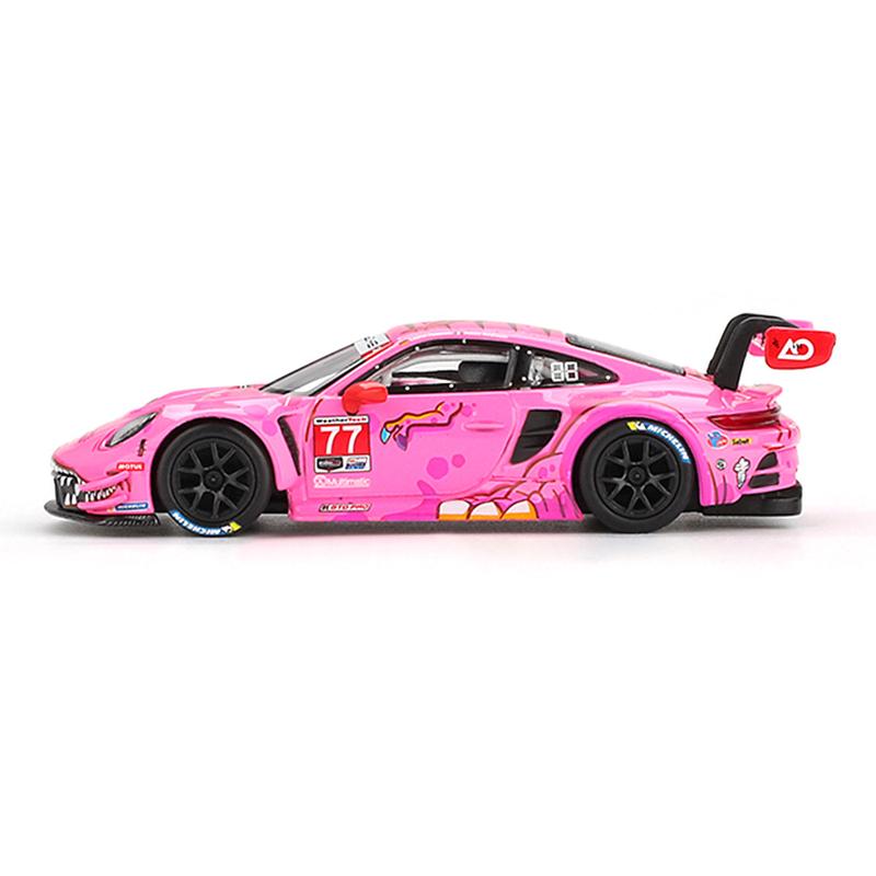 Mini GT 1:64 Porsche 911 GT3 R #77 AO Racing 2024 IMSA Road America (Pink) Limited Edition Blister Pack