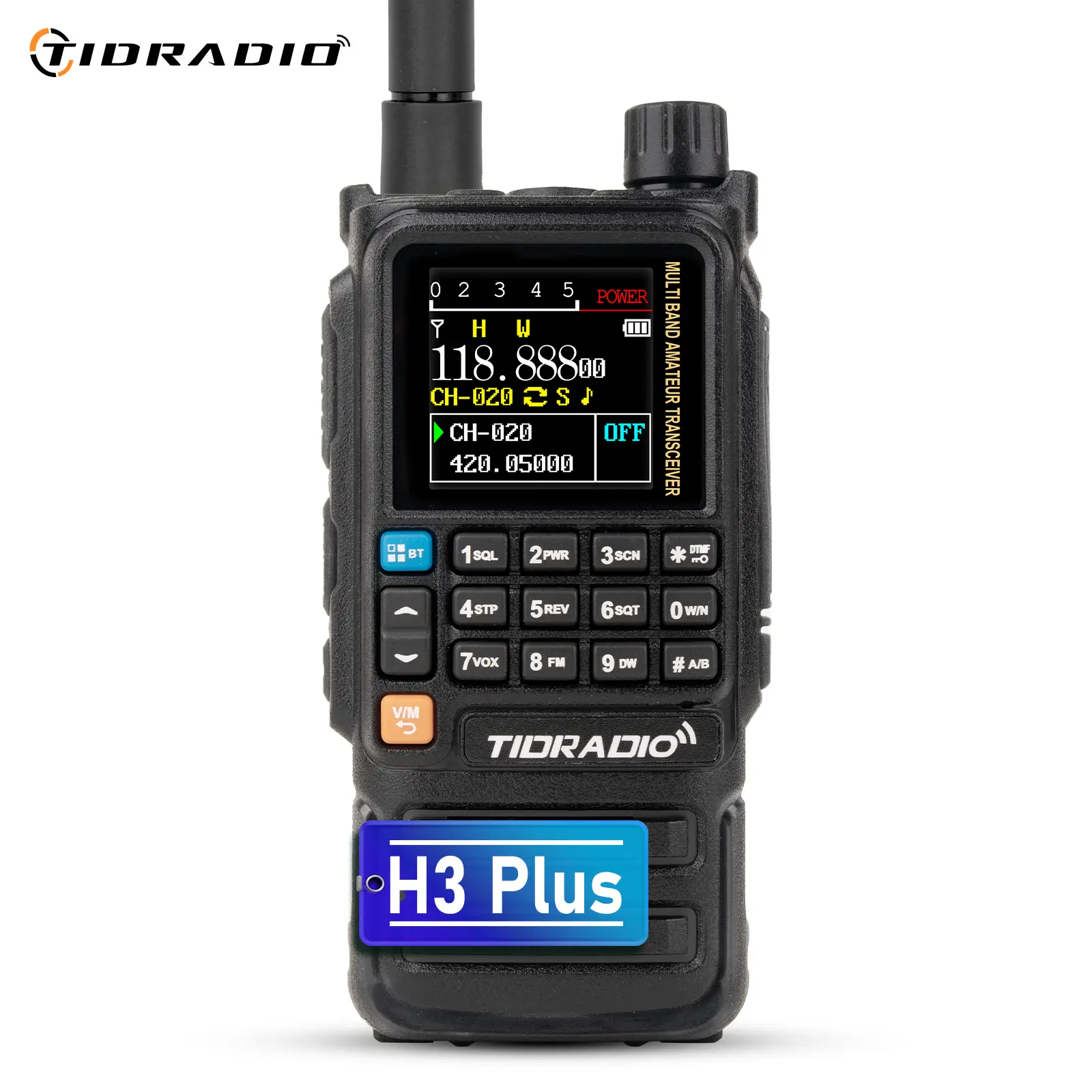 TIDRADIO H3 Plus Portable Digital Walkie Talkie - GMRS Ham Radio with Repeater, Bluetooth, Speaker, Wireless Mobile Air Band Long Range Capabilities,back to school,back to school haul