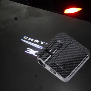 2pcs for Chrysler LED Car Door Welcome Light Logo Lamp for Chrysler 300 300C 300S 2005-2018 2018 2020 2021 2022 Accessories
