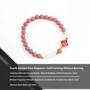 DIY Herbal Incense Beads Bracelet, Handmade Natural Herbal Jewelry with Long-Lasting Fragrance