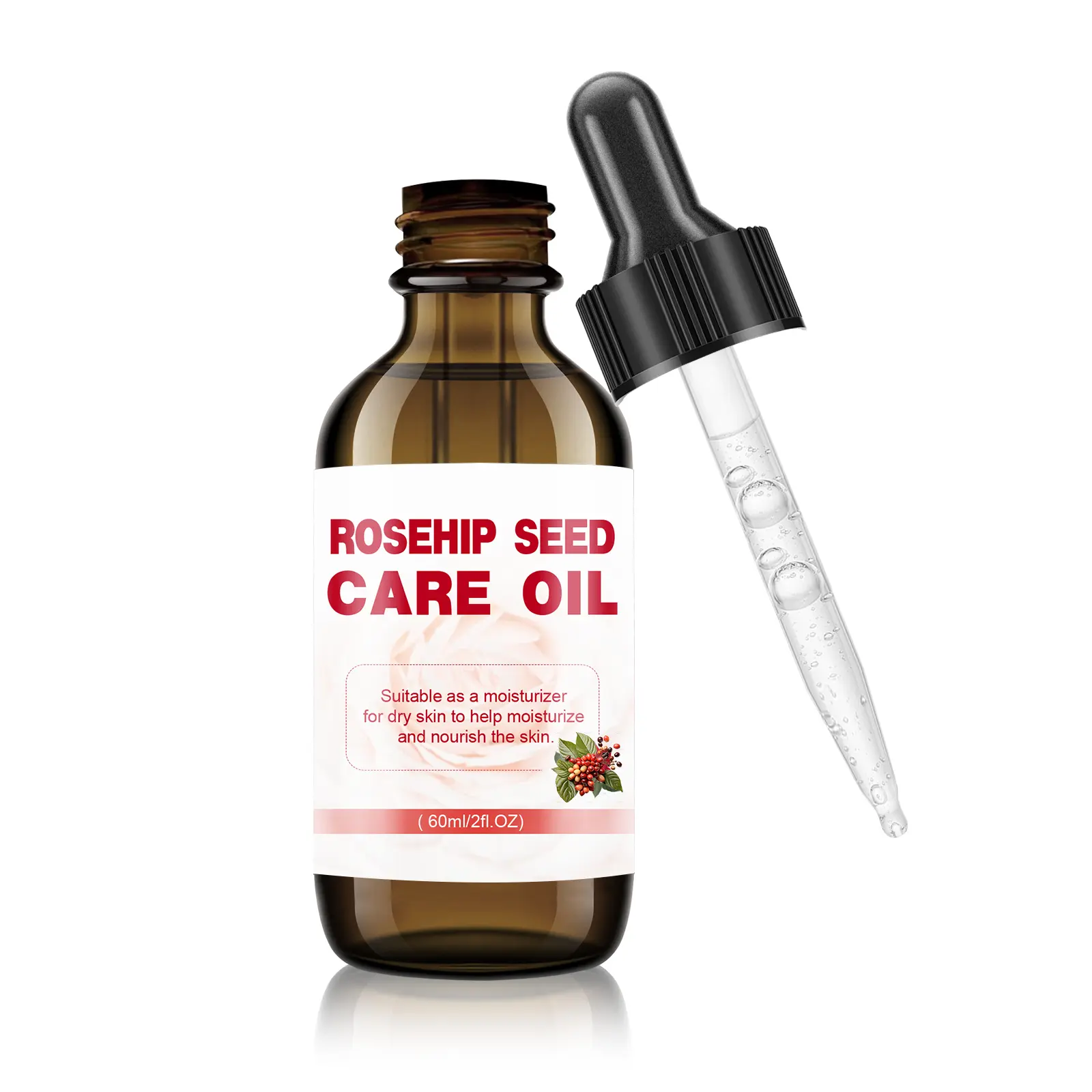 Rosehip Facial Oil, Moisturizing Nourishing, Hydrating Lightweight serum with Retinol & Vitamin E, Radiant Skin, Restore Sensitive Skin, Daily Care