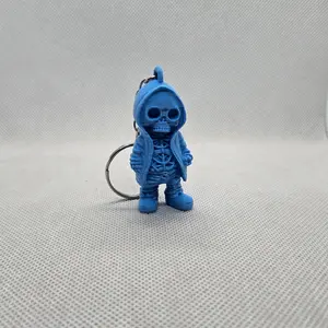 Bad to the bone keychain
