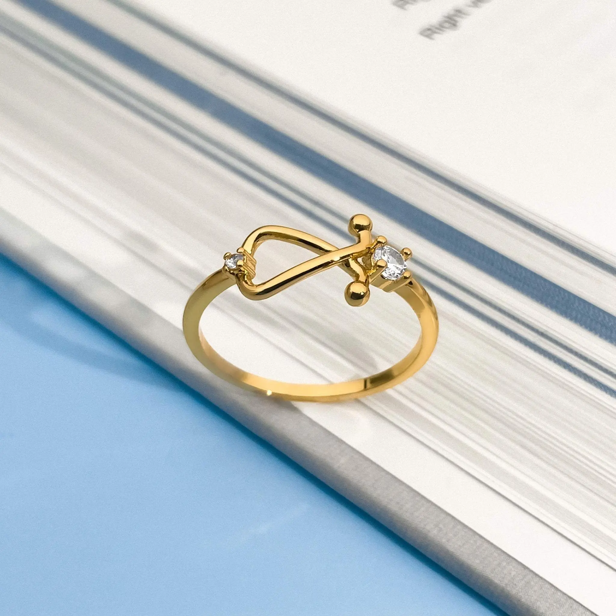 Dainty Stethoscope Ring