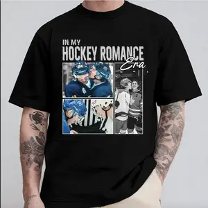 In My Hockey Romance Era Shirt, Hockey Romance Inspired Tee, Vintage Aesthetic Unisex T-Shirt, Soft Cotton Graphic Shirt, Gift for Fans