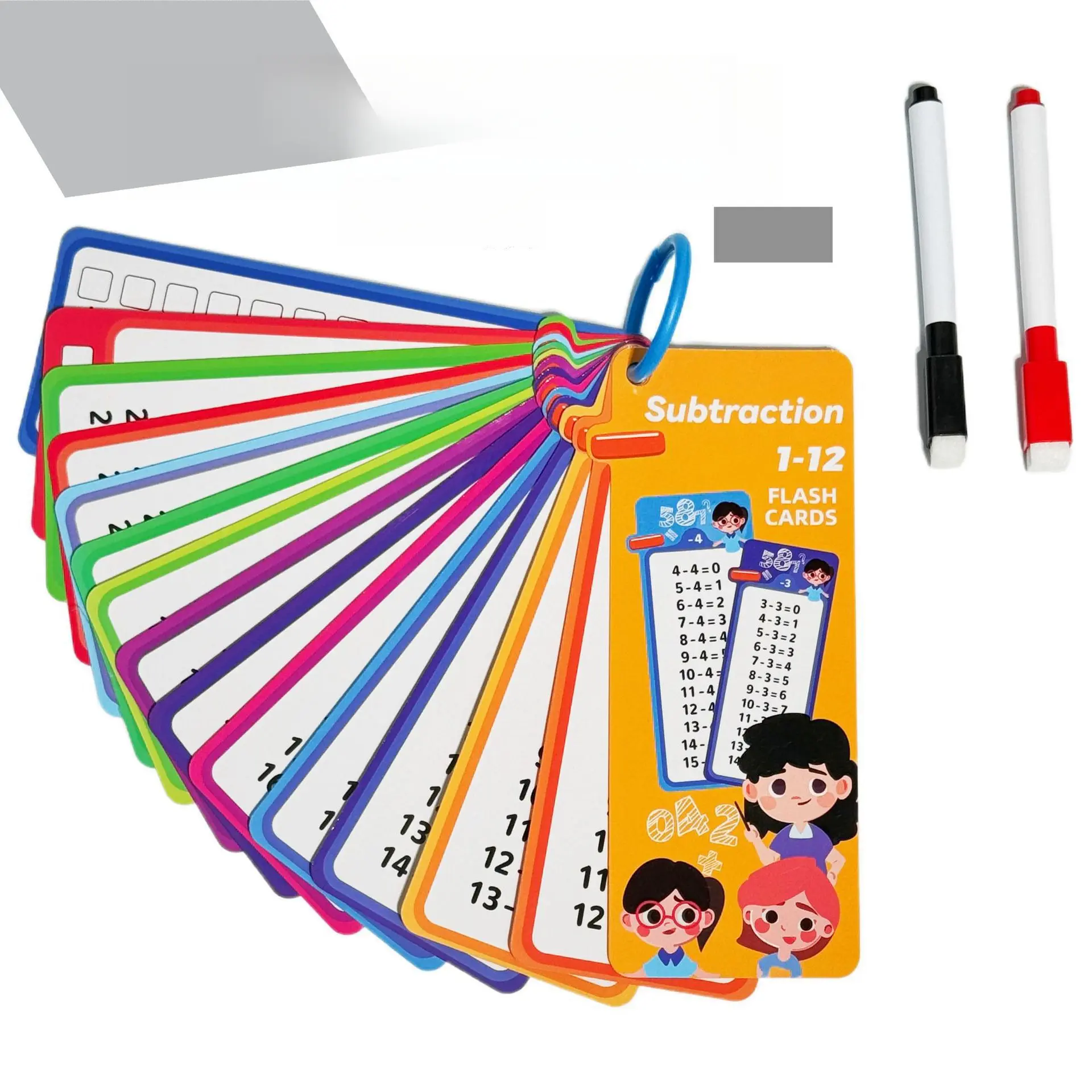 Subtraction Training Cards