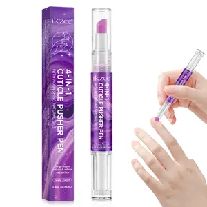 Ikzee 4 in-1 Cuticle Pusher Pen,Moisturizing nail polish, deeply nourishing, suitable for manicure and nail care as well as moisturizing.