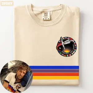 Comfort Colors Vintage Ryan Gosling Rainbow T-Shirt, Project Hail Mary Graphic Tee, Retro Dr Grace Mission Tshirt, Ryland Grace T-Shirt