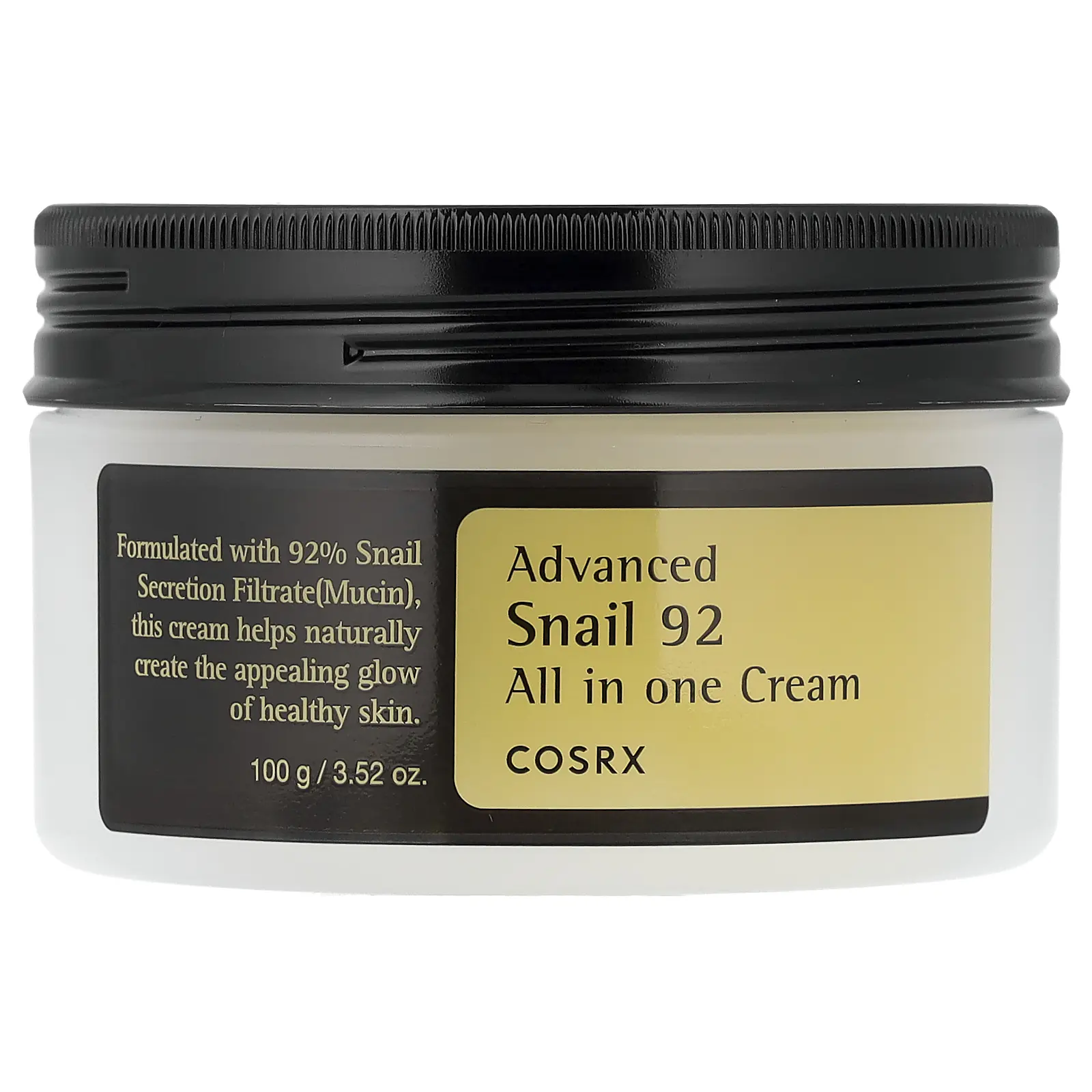 CosRx Advanced Snail 92, All in One Cream, 3.52 oz (100 g)