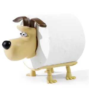 Cute Dog Toilet Paper Holder, Creative Home Decor, Valentine's Day Gift, Living Room Tea Table Kitchen Bedroom Use