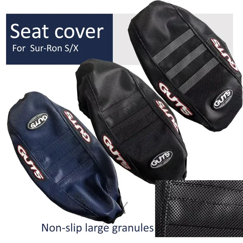 Pro Ribbed Rubber Gripper Soft Ventilated Seat Cover for SurRon Lightbee X S Off-Road Electric E-Bike & Motorbike, Easy-Install Motorcycle Accessory, Ebike Accessories