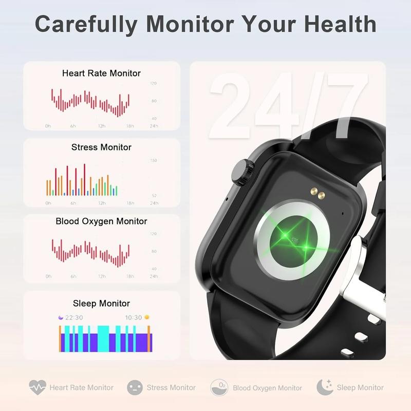 Fruit Intelligence Smart Watch Answer/Make a Call Bluetooth Smart Watch for IOS Android Men'S and Women'S Watch Black Fruit intelligence