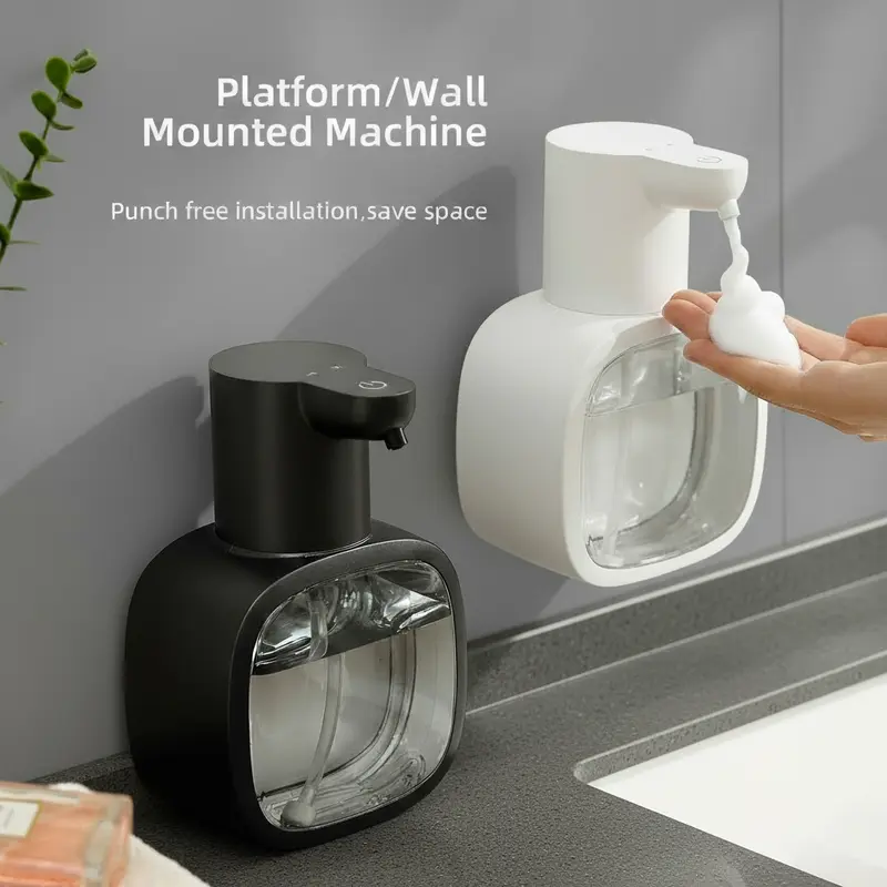 Automatic Touchless Soap Dispenser - USB Rechargeable, Large Capacity, Adjustable Flow Rate, Wall Mounted, Suitable for Kitchen, Bathroom & Pet Washing Stations - Perfect Holiday Home Gift for Thanksgiving & Christmas