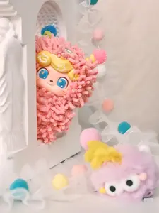 Q-Bao Wave Club Plush Blind Box，Bunny Plush Dolls，Soft Furry Collectibles，Backpack or clothing decoration，Stuffed Animal