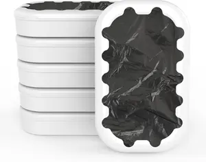 E1 Smart Trash Can Refill Rings – Automatic Self-Changing Garbage Bags for E1 Touchless Sensor Trash Can, 6-Pack (150 Bags, 6-Month Supply)