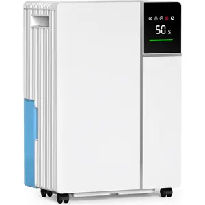 2500 Sq.Ft 25 Pints Dehumidifier for  and Basements, Dehumidifiers for Bedroom with 32dB Sleep Mode, Auto or Manual Drainage, Intelligent Humidity, 3 Modes, Safe Dehumidifier for Bathroom, Garage