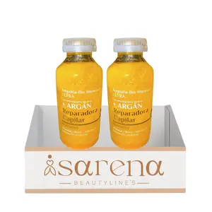2 Pack Ampolla capilar bio-reparadora ultra Rice Aminoacids & Argan Bio-Repairing Hair Mask - Rice & Argan, 30 ml Long Lasting Effect Menta Hair